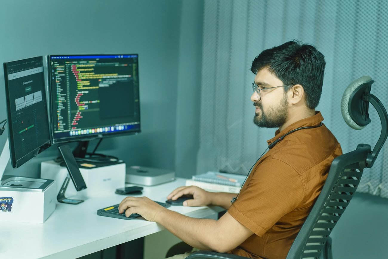 An engineer at work