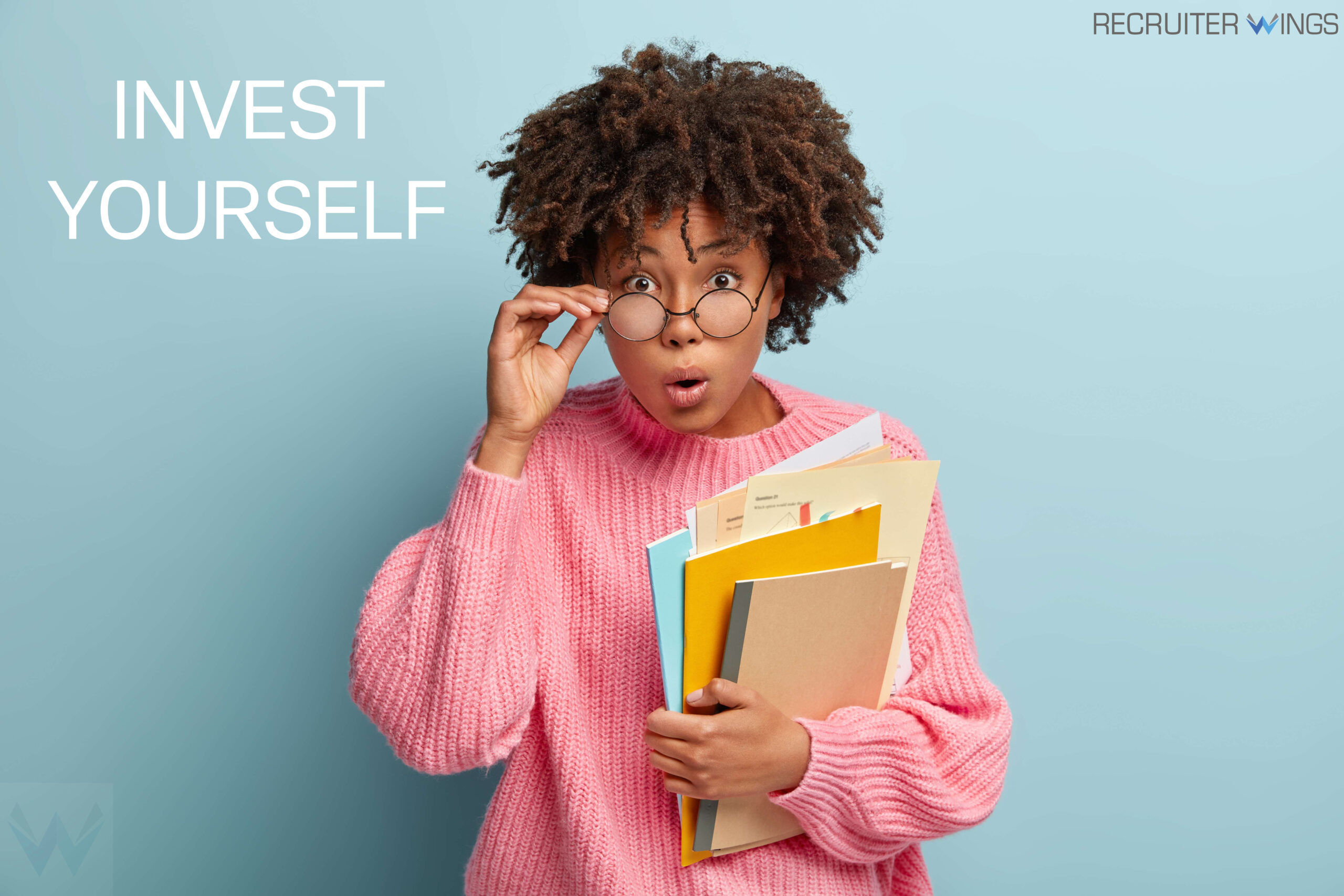 Person learning and investing in yourself for personal growth and self-improvement