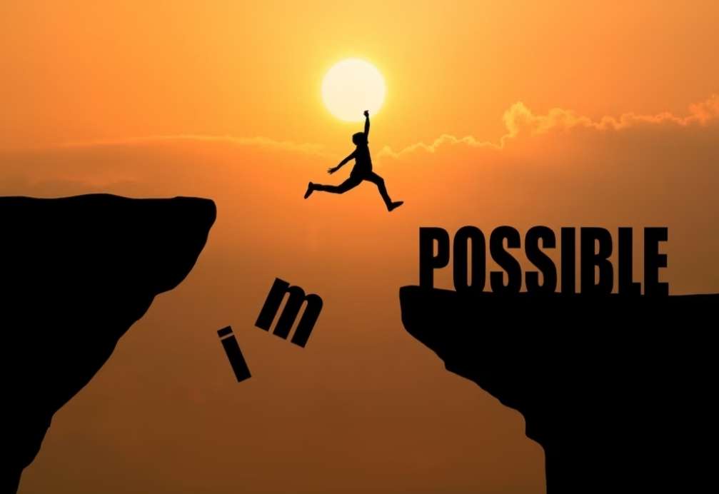 Motivational growth and possibility illustration