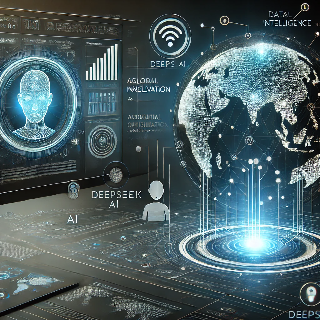 DeepSeek AI analysis 2025 showing AI technology concept with digital interface