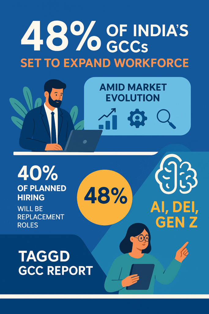 48% of India’s GCCs Set to Expand Workforce Amid Market Evolution: Taggd GCC Report