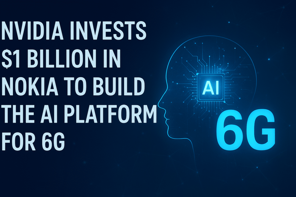NVIDIA Invests $1 Billion in Nokia to Build the AI Platform for 6G